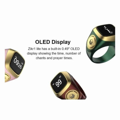 World’s First Smart Digital Tasbih Zikr Ring Digital Tasbeeh Oled Screen Smart Zikr Ring Smart Tasbih Tally Counter Zikr Ring For Muslims Zikr Ring